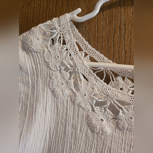 Handmade German White Lace Trim Top - Picture 5 of 8